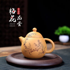 Ấm Tử Sa Nghi Hưng Long Đán Hoa Mai 240 ml LĐ06