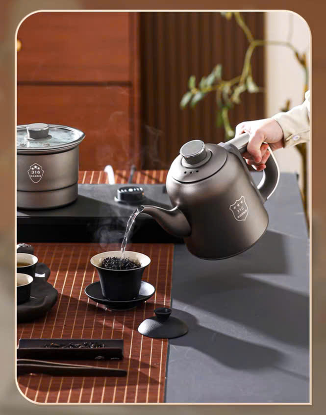 Bộ bếp đun nước pha trà bộ combo 3 món cao cấp Mã HY48 - Ảnh 10