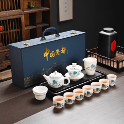 Bộ cốc chén cao cấp gốm giang tây C0018
