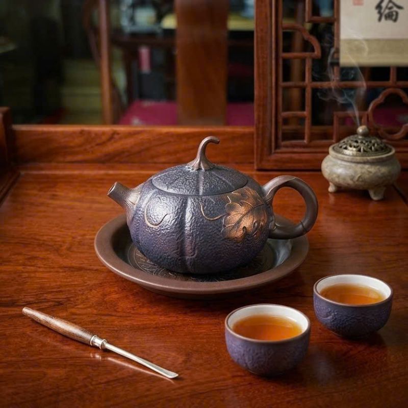 Ấm Trà Tử Đào Kiến Thủy Nam Qua (Quả Bí Ngô) - Ảnh 4