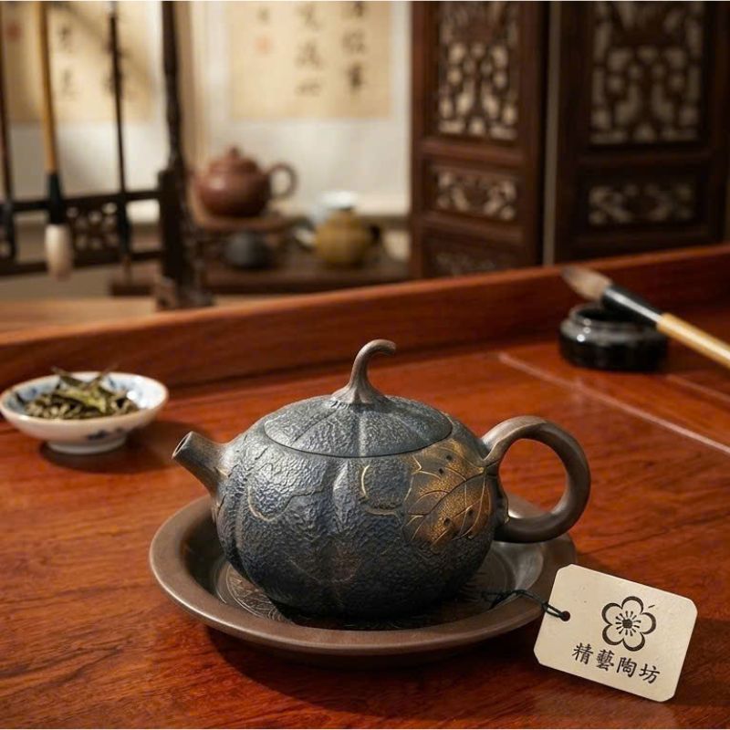Ấm Trà Tử Đào Kiến Thủy Nam Qua (Quả Bí Ngô)
