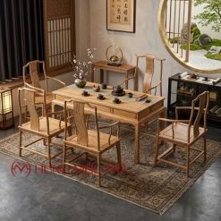 Bộ Bàn Ghế Phòng Trà Gỗ Hương Nam Mỹ BT050
