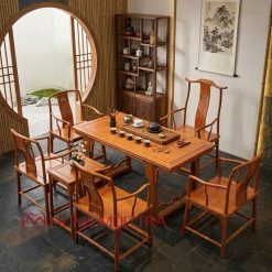 Bộ Bàn Ghế Phòng Trà Gỗ Hương Nam Mỹ BT150