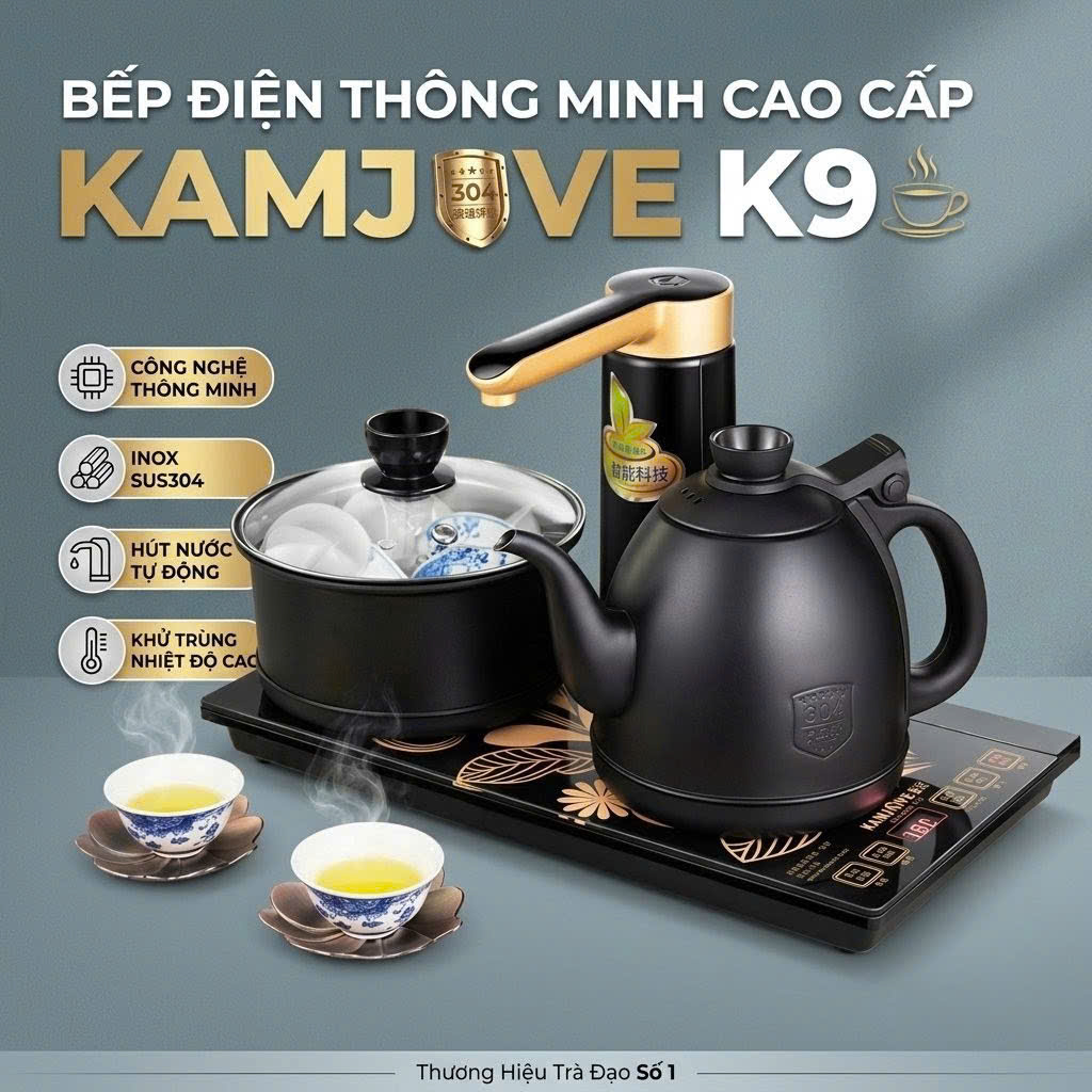 Xe trà đa năng kệ trà, bàn trà di động KV090 - Ảnh 4