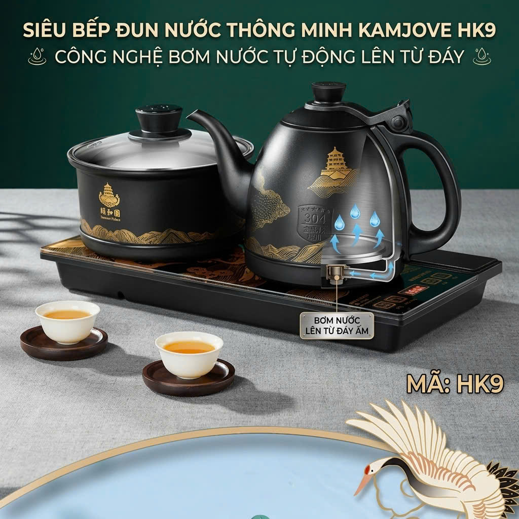 Xe trà đa năng kệ trà, bàn trà di động KV090 - Ảnh 7